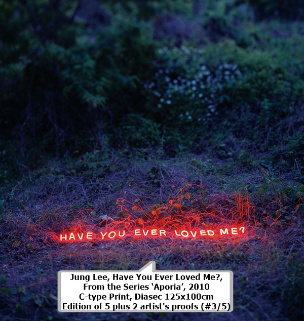 JUNG LEE
Have You Ever Loved Me?, From the Series ‘Aporia’, 2010
C-type Print, Diasec
125x100cm
Edition of 5 plus 2 artist's proofs (#3/5)