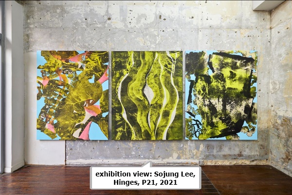 exhibition view: Sojung Lee, Hinges, P21, 2021