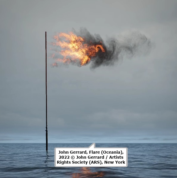 John Gerrard, Flare (Oceania), 2022 © John Gerrard / Artists Rights Society (ARS), New York.