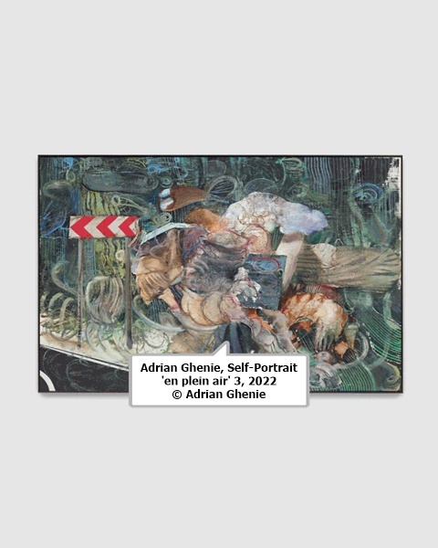 Adrian Ghenie, Self-Portrait 'en plein air' 3, 2022 © Adrian Ghenie