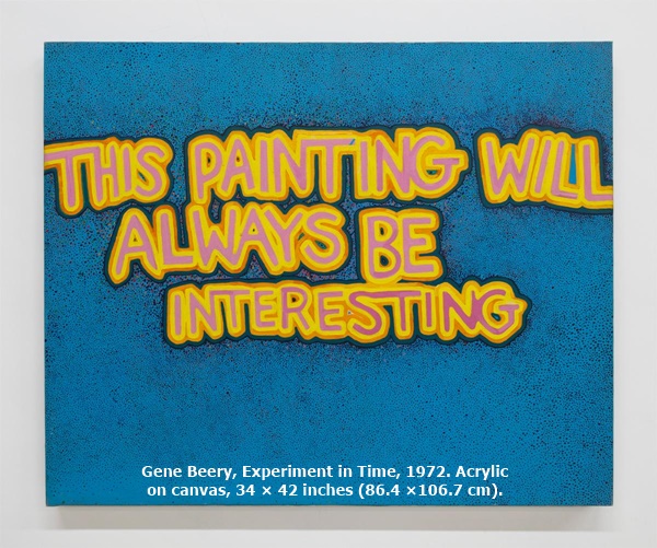 Gene Beery, Experiment in Time, 1972. Acrylic on canvas, 34 × 42 inches (86.4 ×106.7 cm).