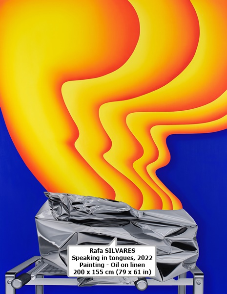 Rafa SILVARES
Speaking in tongues, 2022
Painting - Oil on linen
200 x 155 cm (79 x 61 in)