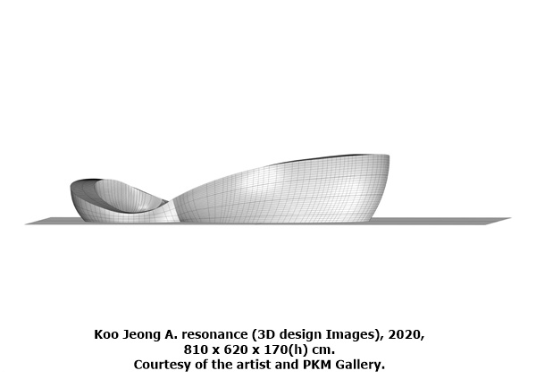 Koo Jeong A. resonance (3D design Images), 2020, 810 x 620 x 170(h) cm. Courtesy of the artist and PKM Gallery.