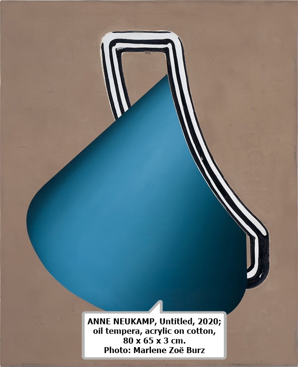 ANNE NEUKAMP, Untitled, 2020; oil tempera, acrylic on cotton, 80 x 65 x 3 cm. Photo: Marlene Zoë Burz