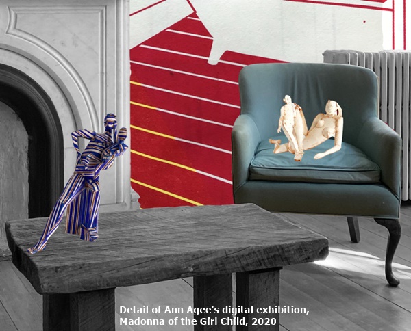Detail of Ann Agee's digital exhibition, Madonna of the Girl Child, 2020