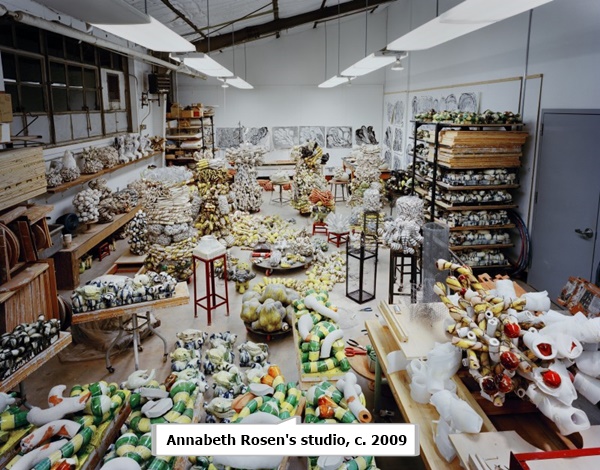 Annabeth Rosen's studio, c. 2009