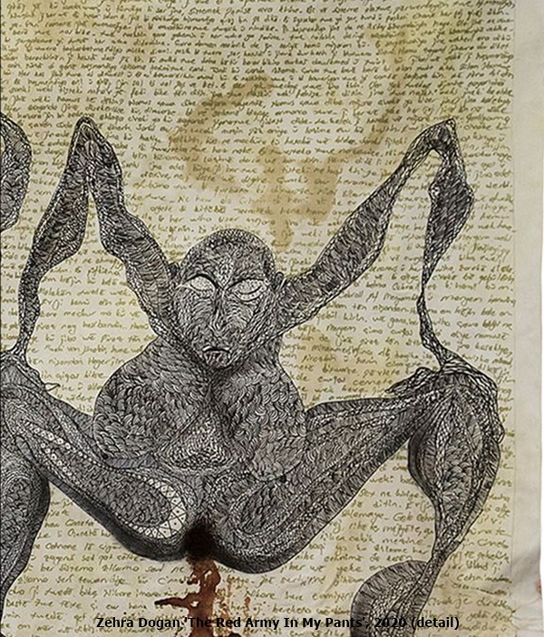 Zehra Doğan 'The Red Army In My Pants', 2020 (detail) 