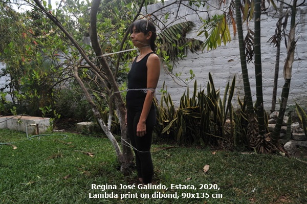 Regina José Galindo, Estaca, 2020, Lambda print on dibond, 90x135 cm