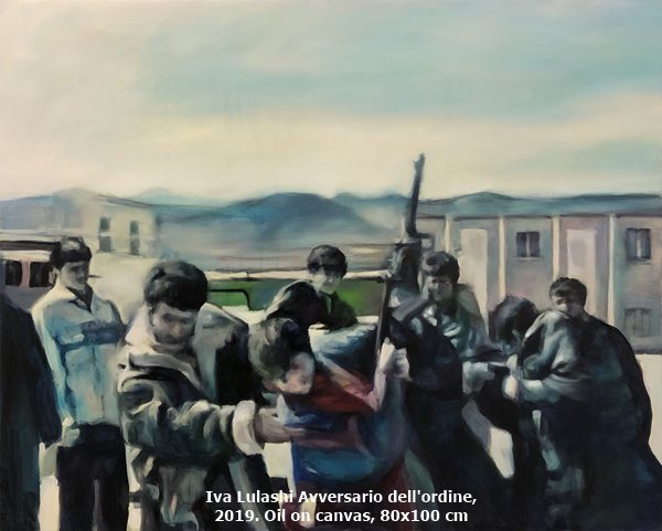 Iva Lulashi
Avversario dell'ordine, 2019. Oil on canvas, 80x100 cm 