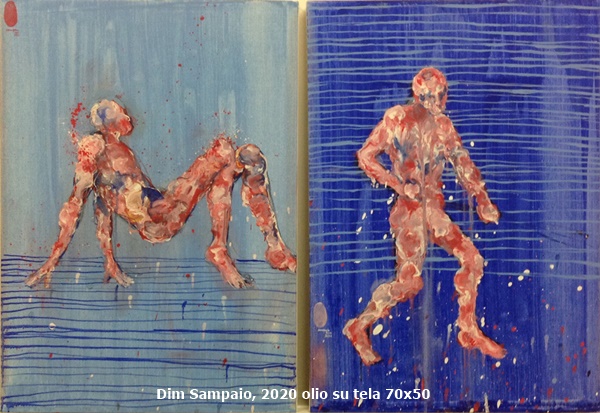 Dim Sampaio, 2020 olio su tela 70x50