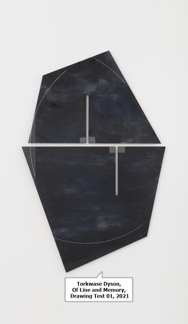 Torkwase Dyson, Of Line and Memory, Drawing Test 01, 2021

