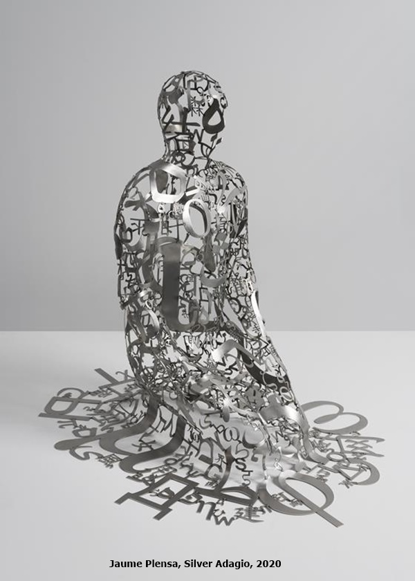Jaume Plensa, Silver Adagio, 2020

