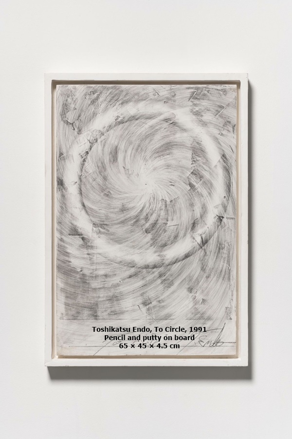 Toshikatsu Endo, To Circle, 1991
Pencil and putty on board
65 × 45 × 4.5 cm
