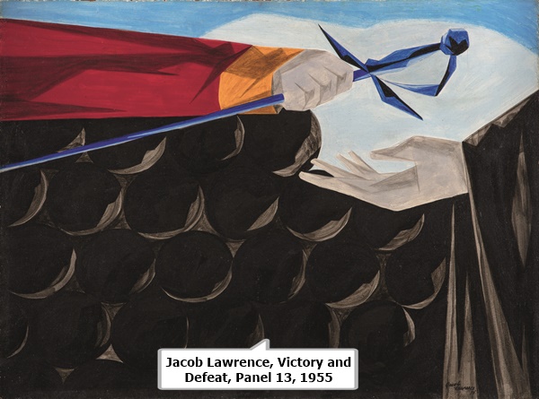 Jacob Lawrence, Victory and Defeat, Panel 13, 1955
