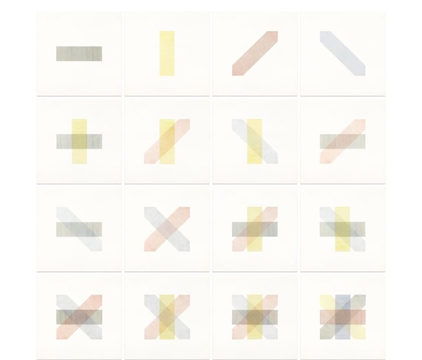 Bands of Color in Four Directions & All Directions, 1971, Portfolio of Sol LeWitt