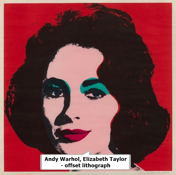 Andy Warhol, Elizabeth Taylor - offset lithograph