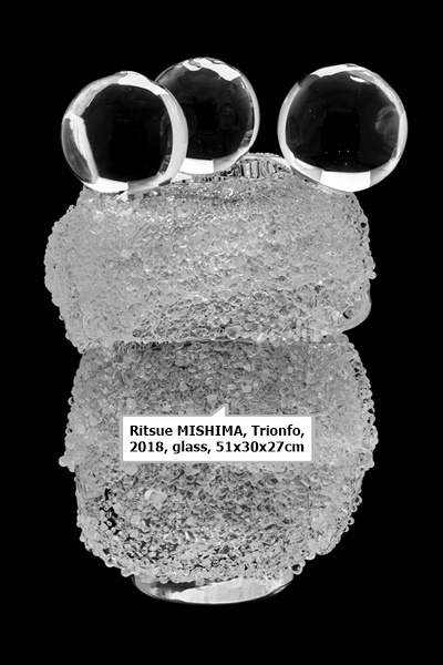 Ritsue MISHIMA, Trionfo, 2018, glass, 51x30x27cm