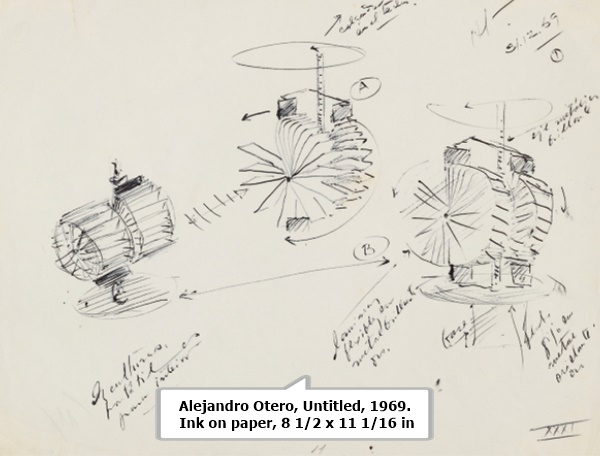 Alejandro Otero, Untitled, 1969. Ink on paper, 8 1/2 x 11 1/16 in.