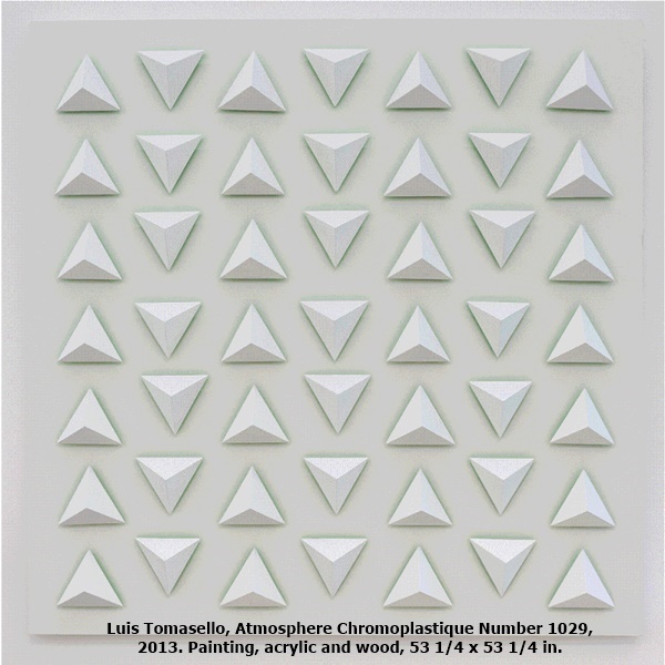 Luis Tomasello, Atmosphere Chromoplastique Number 1029, 2013. Painting, acrylic and wood, 53 1/4 x 53 1/4 in.