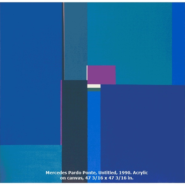Mercedes Pardo Ponte, Untitled, 1990. Acrylic on canvas, 47 3/16 x 47 3/16 in.