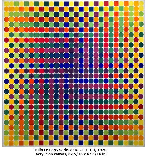 Julio Le Parc, Serie 29 No. 1-1-1-1, 1970. Acrylic on canvas, 67 5/16 x 67 5/16 in.