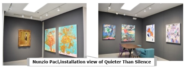 Nunzio Paci,installation view of Quieter Than Silence