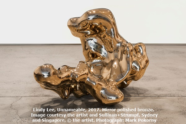 Lindy Lee, Unnameable, 2017. Mirror polished bronze. Image courtesy the artist and Sullivan+Strumpf, Sydney and Singapore, © the artist. Photograph: Mark Pokorny  