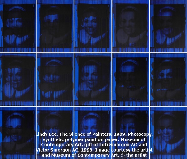 Lindy Lee, The Silence of Painters, 1989. Photocopy, synthetic polymer paint on paper. Museum of Contemporary Art, gift of Loti Smorgon AO and Victor Smorgon AC, 1995. Image courtesy the artist and Museum of Contemporary Art, © the artist 