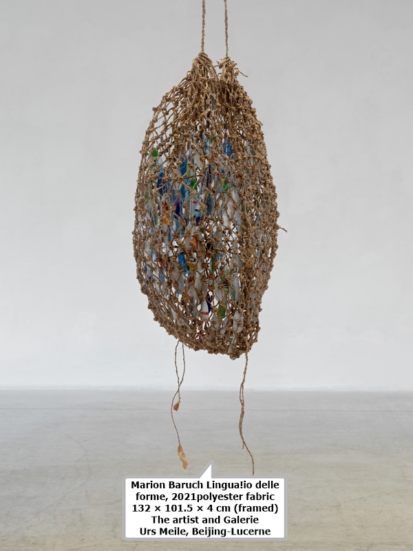 Marion Baruch Lingua!io delle forme, 2021
polyester fabric
132 × 101.5 × 4 cm (framed)
The artist and Galerie Urs Meile, Beijing-Lucerne