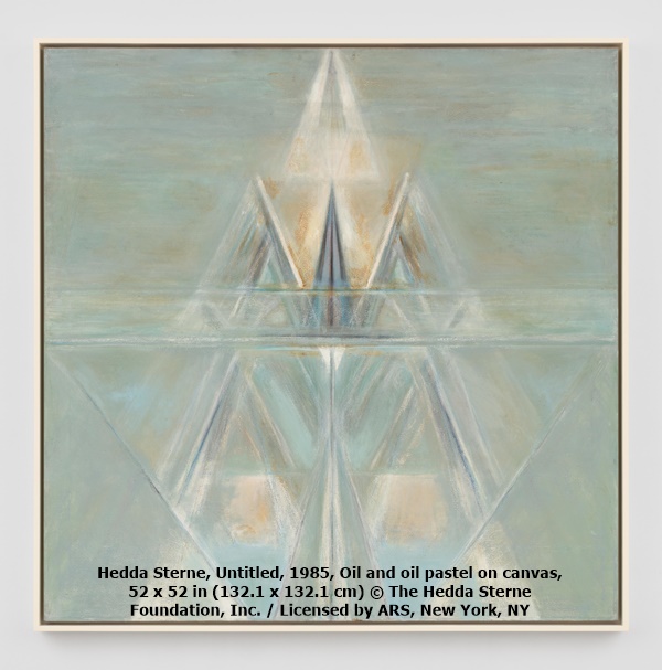 Hedda Sterne, Untitled, 1985, Oil and oil pastel on canvas, 52 x 52 in (132.1 x 132.1 cm)
© The Hedda Sterne Foundation, Inc. / Licensed by ARS, New York, NY