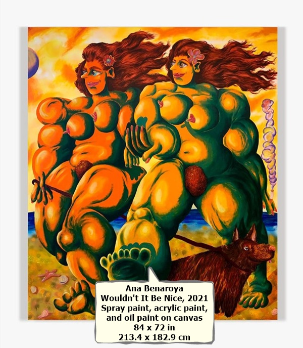 Ana Benaroya
Wouldn't It Be Nice, 2021
Spray paint, acrylic paint, and oil paint on canvas
84 x 72 in
213.4 x 182.9 cm


