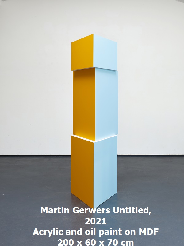 Martin Gerwers
Untitled, 2021
Acrylic and oil paint on MDF
200 x 60 x 70 cm