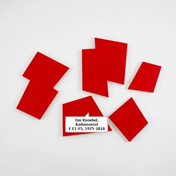 Imi Knoebel, Kadmiumrot E E1-E5, 1975-2018