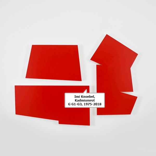 Imi Knoebel, Kadmiumrot G G1-G3, 1975-2018