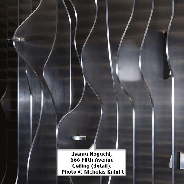 Isamu Noguchi, 666 Fifth Avenue Ceiling (detail). Photo © Nicholas Knight