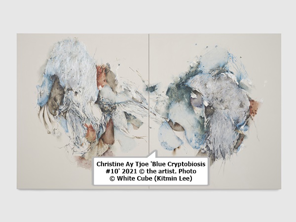 Christine Ay Tjoe 'Blue Cryptobiosis #10' 2021 © the artist. Photo © White Cube (Kitmin Lee) 